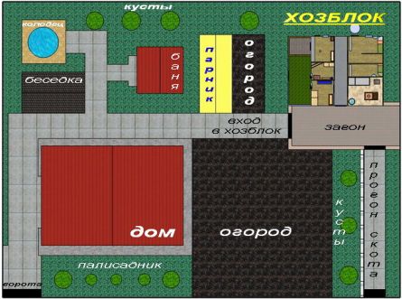 Хозблок для содержания скота