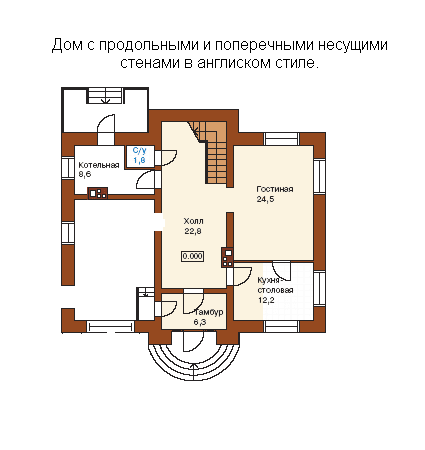 План дома в английском стиле