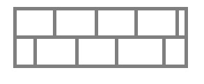 Схема укладки плит в шахматном порядке