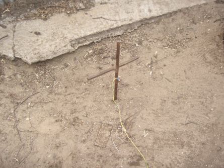 Монтаж штыревого модульного заземлителя